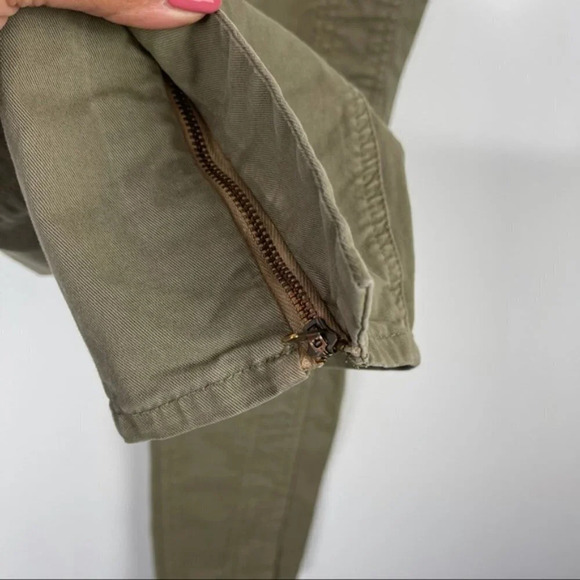 J.Crew Green Seamed Motorcycle Ankle Jeans Sz 27 - Picture 8 of 11